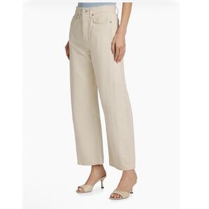 Veronica Beard Veronica Beard Ryder High-rise Barrel-leg Jeans 26 cream